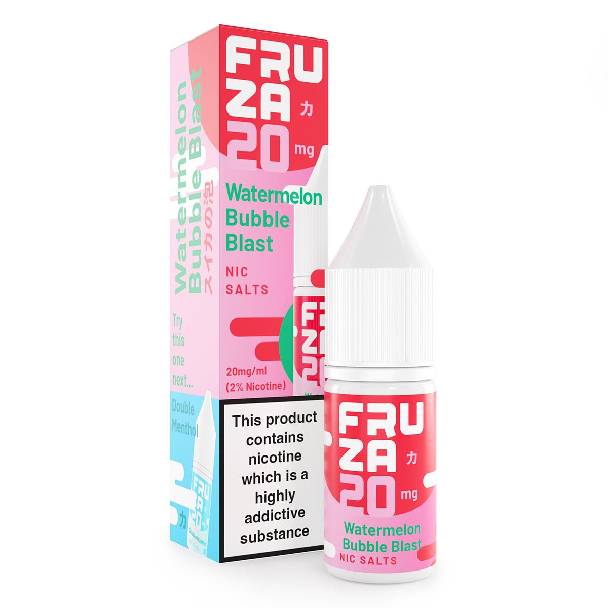 Watermelon Bubble Blast 10ml Nic Salt By Fruza - Prime Vapes UK