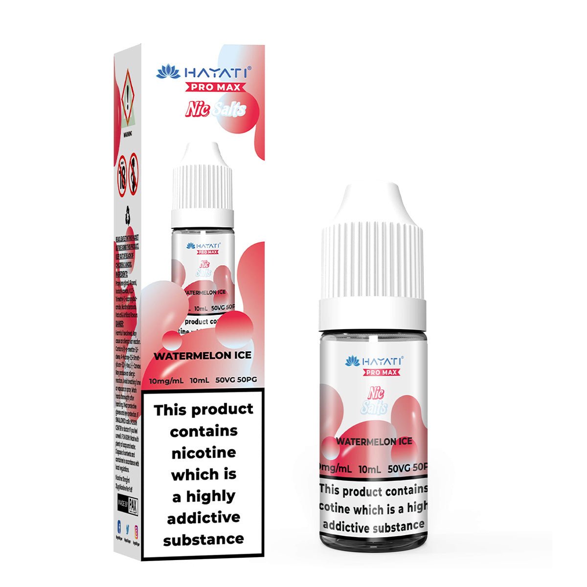 Watermelon Ice 10ml Nic Salt By Hayati - Prime Vapes UK