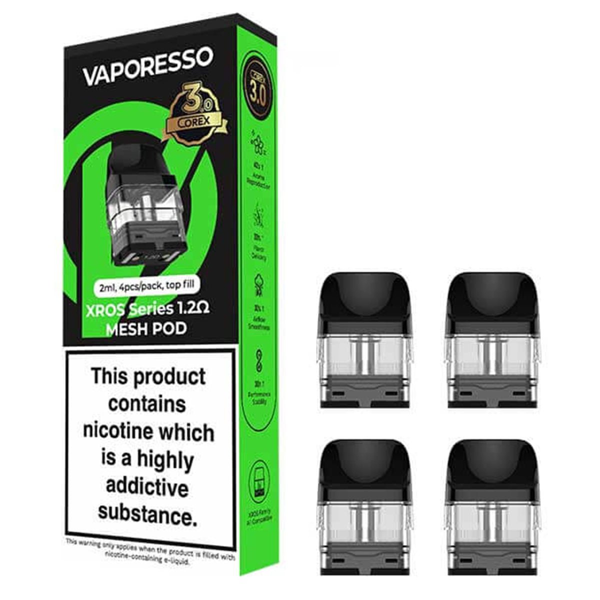 Xros Corex 3.0 Replacement Pods By Vaporesso Prime Vapes UK Xros Corex 3.0 Replacement Pods By Vaporesso Prime Vapes UK