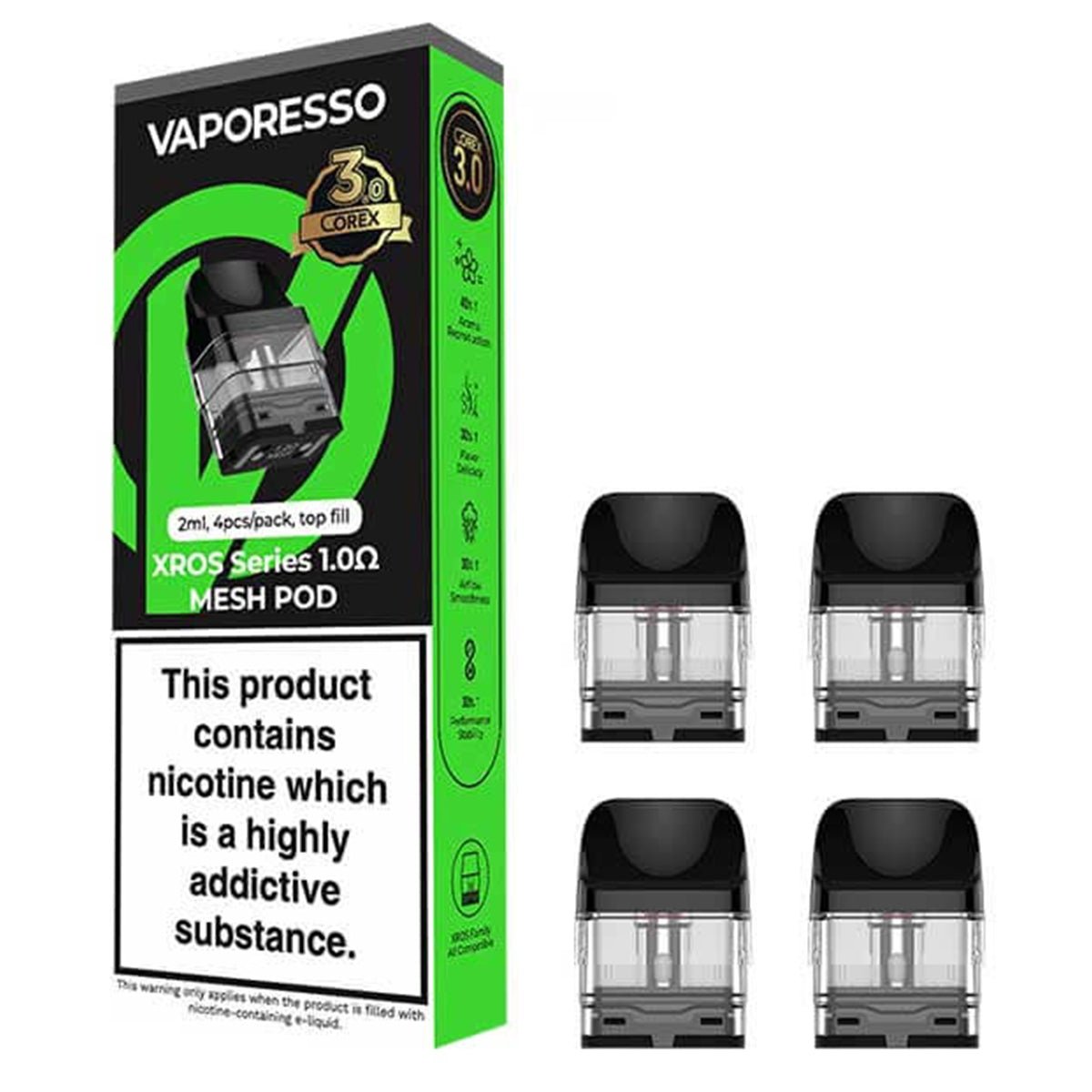 Xros Corex 3.0 Replacement Pods By Vaporesso Prime Vapes UK Xros Corex 3.0 Replacement Pods By Vaporesso Prime Vapes UK