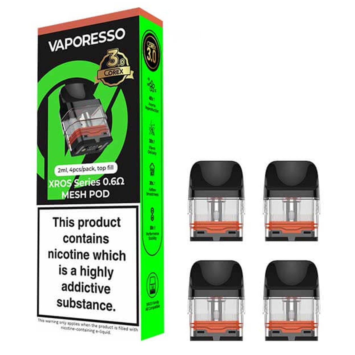 Xros Corex 3.0 Replacement Pods By Vaporesso Prime Vapes UK Xros Corex 3.0 Replacement Pods By Vaporesso Prime Vapes UK