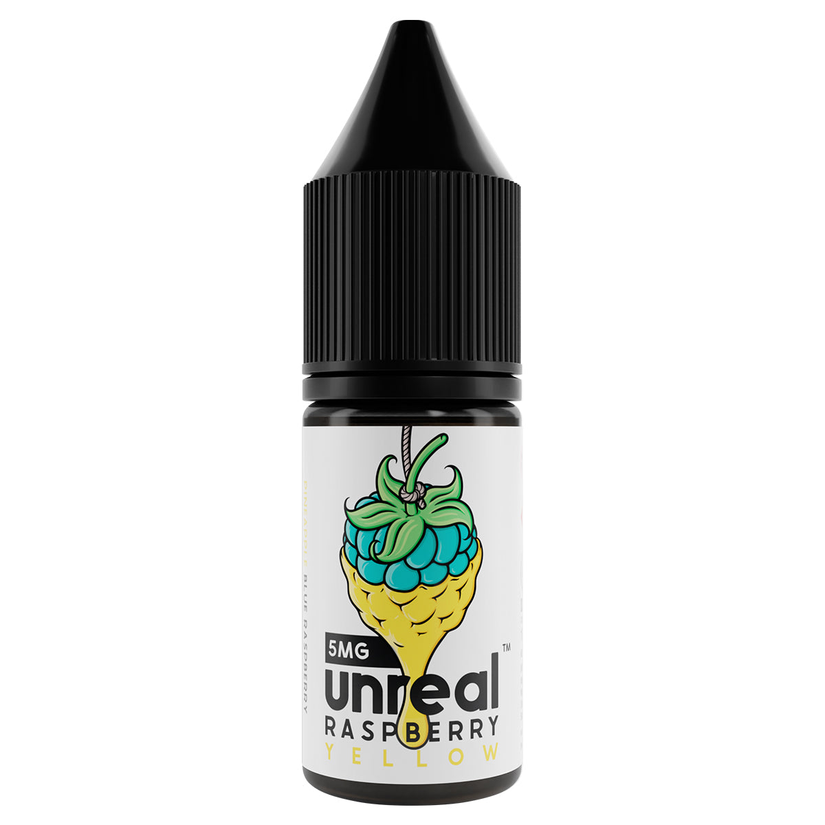 yellow 10ml nic salt vape juice by unreal raspberry