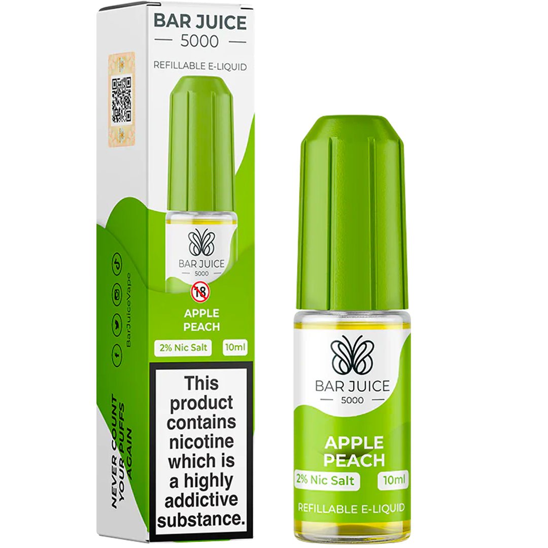 Apple Peach 10ml Nic Salt E-liquid By Bar Juice 5000 - Prime Vapes UK