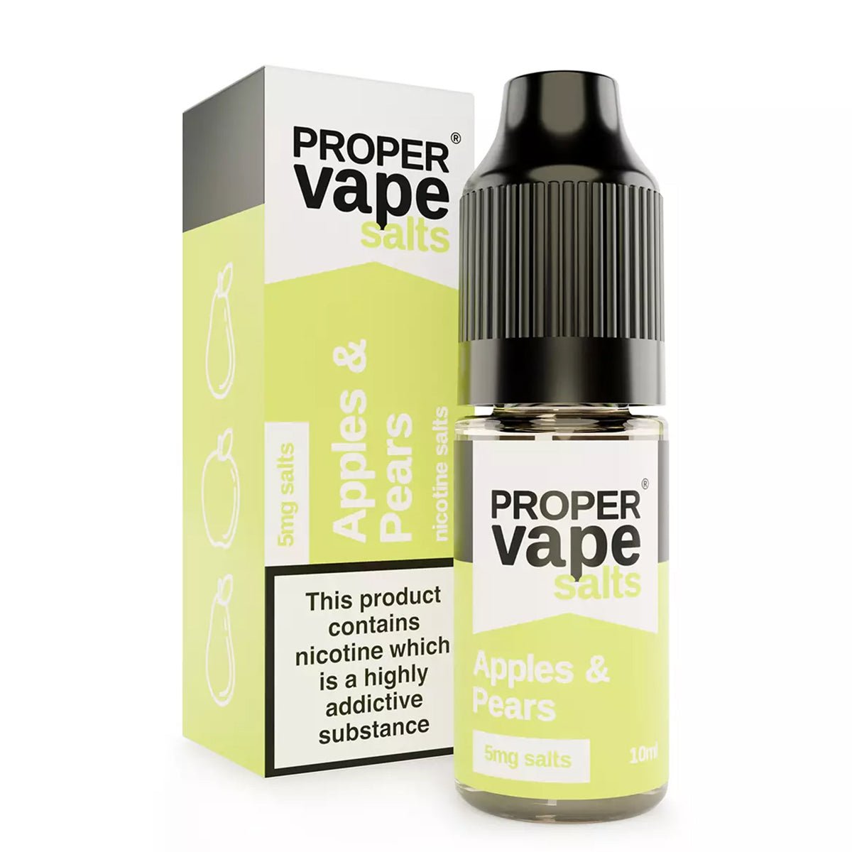 Apple & Pears 10ml Nic Salt E-liquid By Proper Vape - Prime Vapes UK