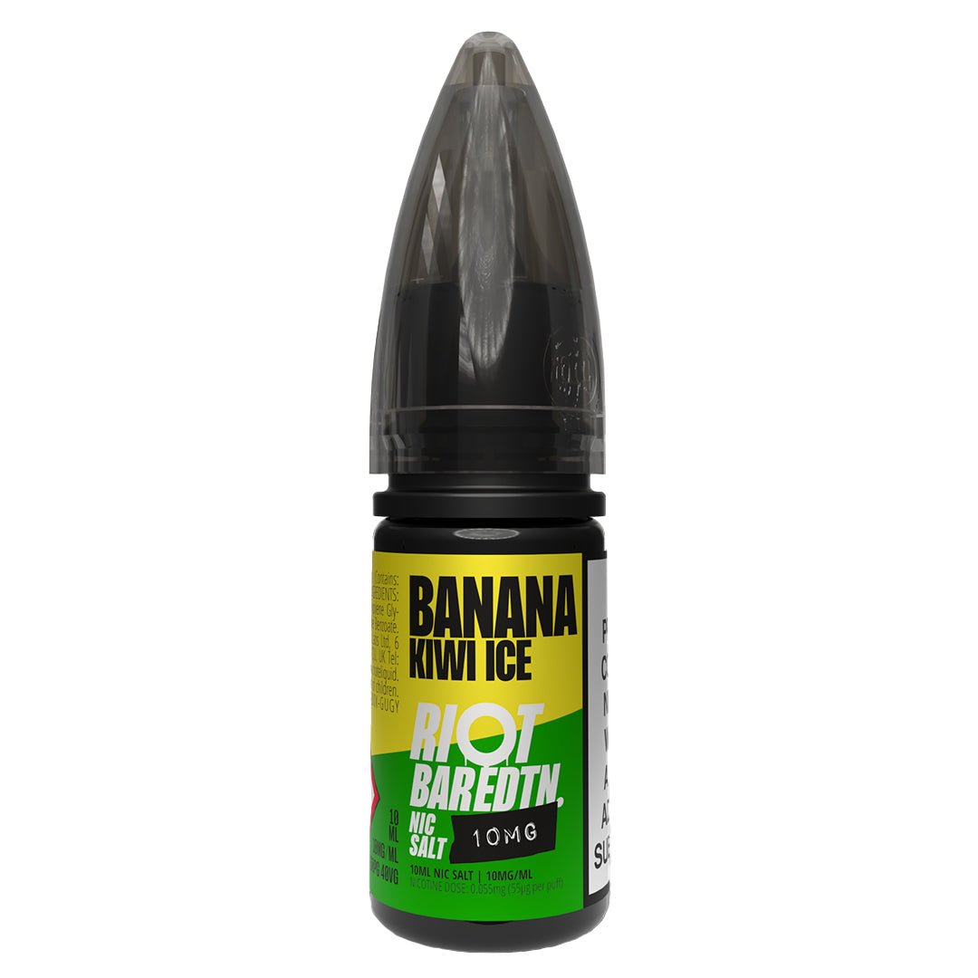 Banana Kiwi Ice BAR EDTN 10ml Nic Salt By Riot Squad - Prime Vapes UK