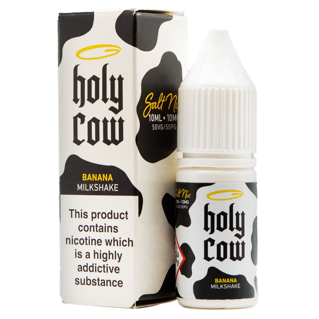 Banana Milkshake 10ml Nic Salt By Holy Cow - Prime Vapes UK