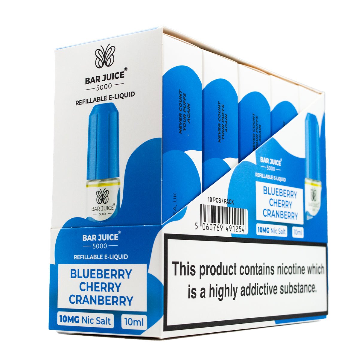 Bar Juice 5000 Nic Salt Bulk Buy Box of 10 - Prime Vapes UK