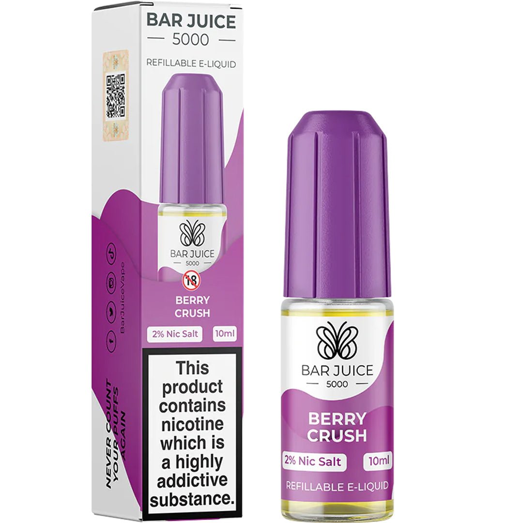 Berry Crush 10ml Nic Salt E-liquid By Bar Juice 5000 - Prime Vapes UK