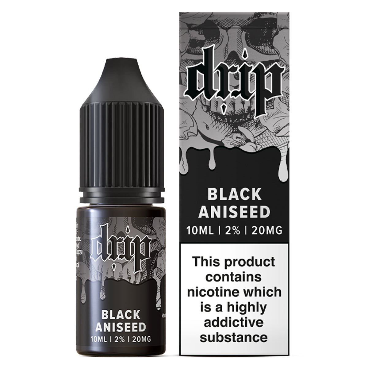 Black Aniseed 10ml Nic Salt By Drip - Prime Vapes UK