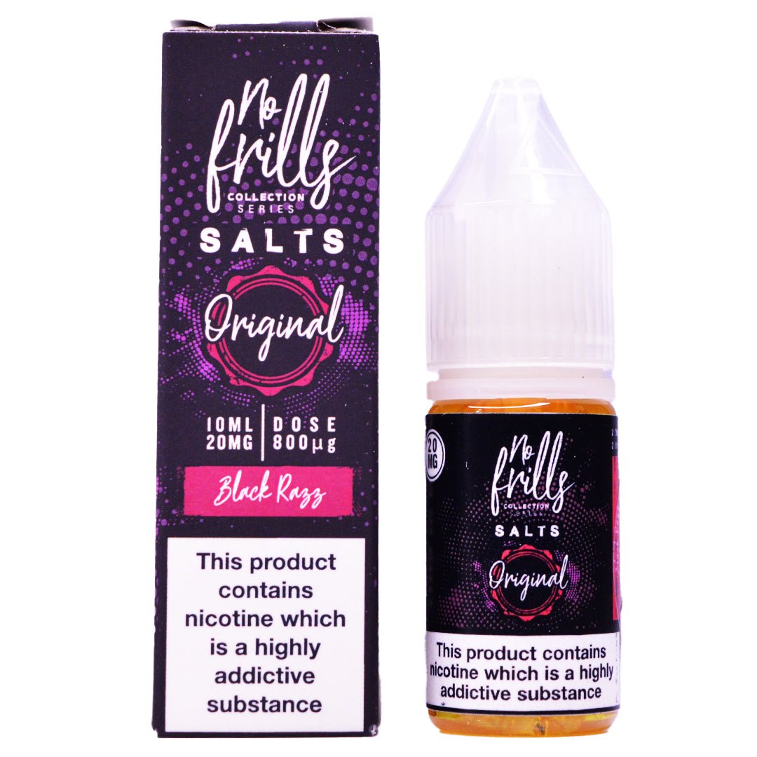 Black Razz 10ml Nic Salt By No Frills - Prime Vapes UK
