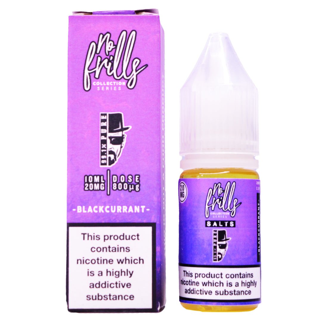 Blackcurrant 10ml Nic Salt By No Frills 99.1% Pure - Prime Vapes UK