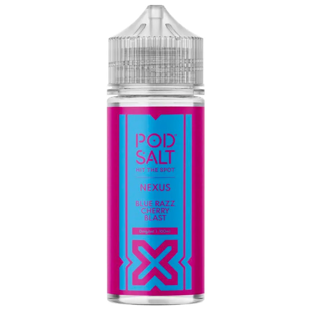 Blue Razz Cherry Blast 100ml Shortfill By Pod Salt Nexus - Prime Vapes UK