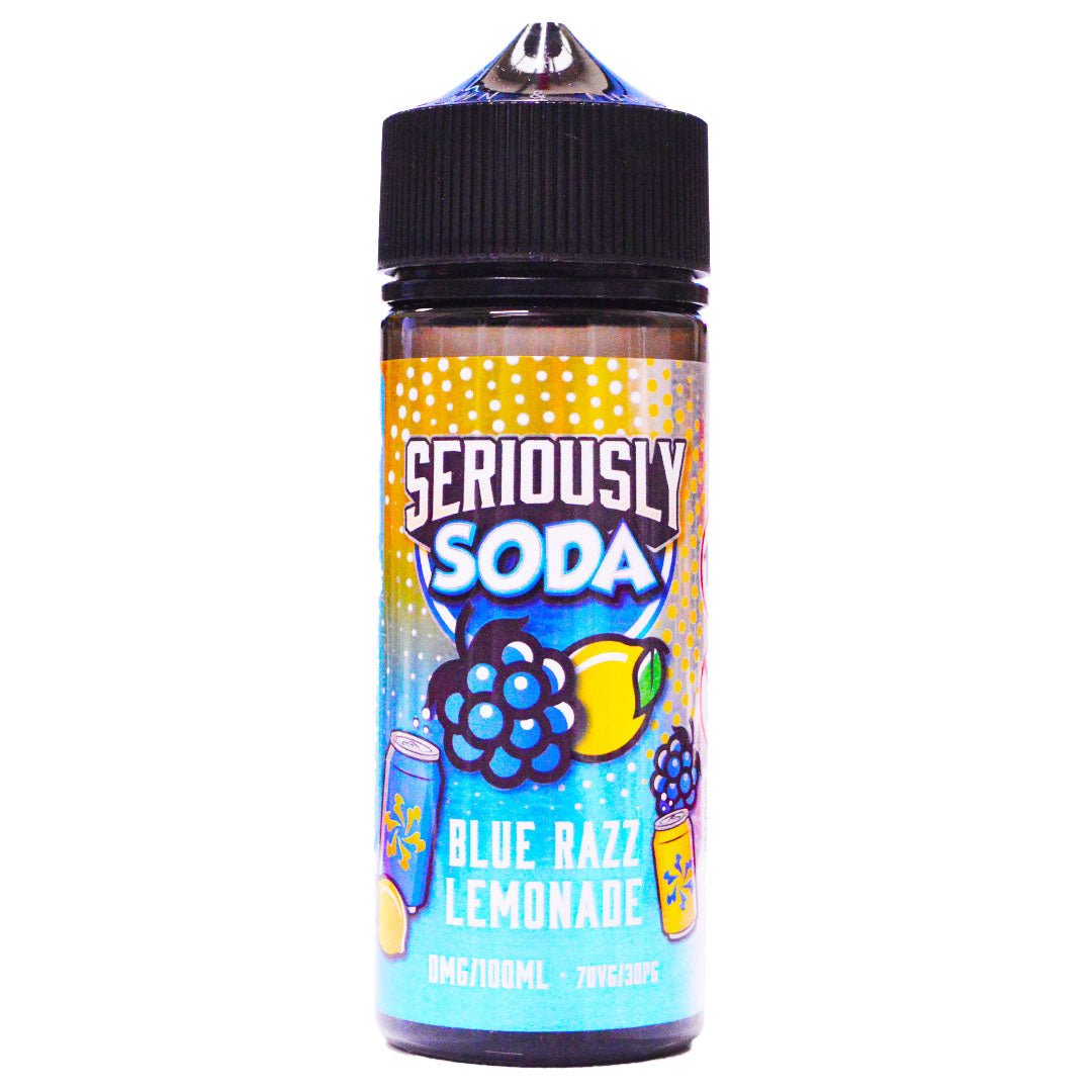 Blue Razz Lemonade 100ml Shortfill E-liquid By Seriously Soda - Prime Vapes UK