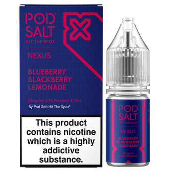 Blueberry Blackberry Lemonade 10ml Nic Salt By Pod Salt Nexus - Prime Vapes UK