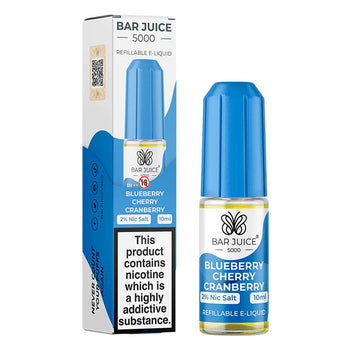 Blueberry Cherry Cranberry 10ml Nic Salt E-liquid By Bar Juice 5000 - Prime Vapes UK