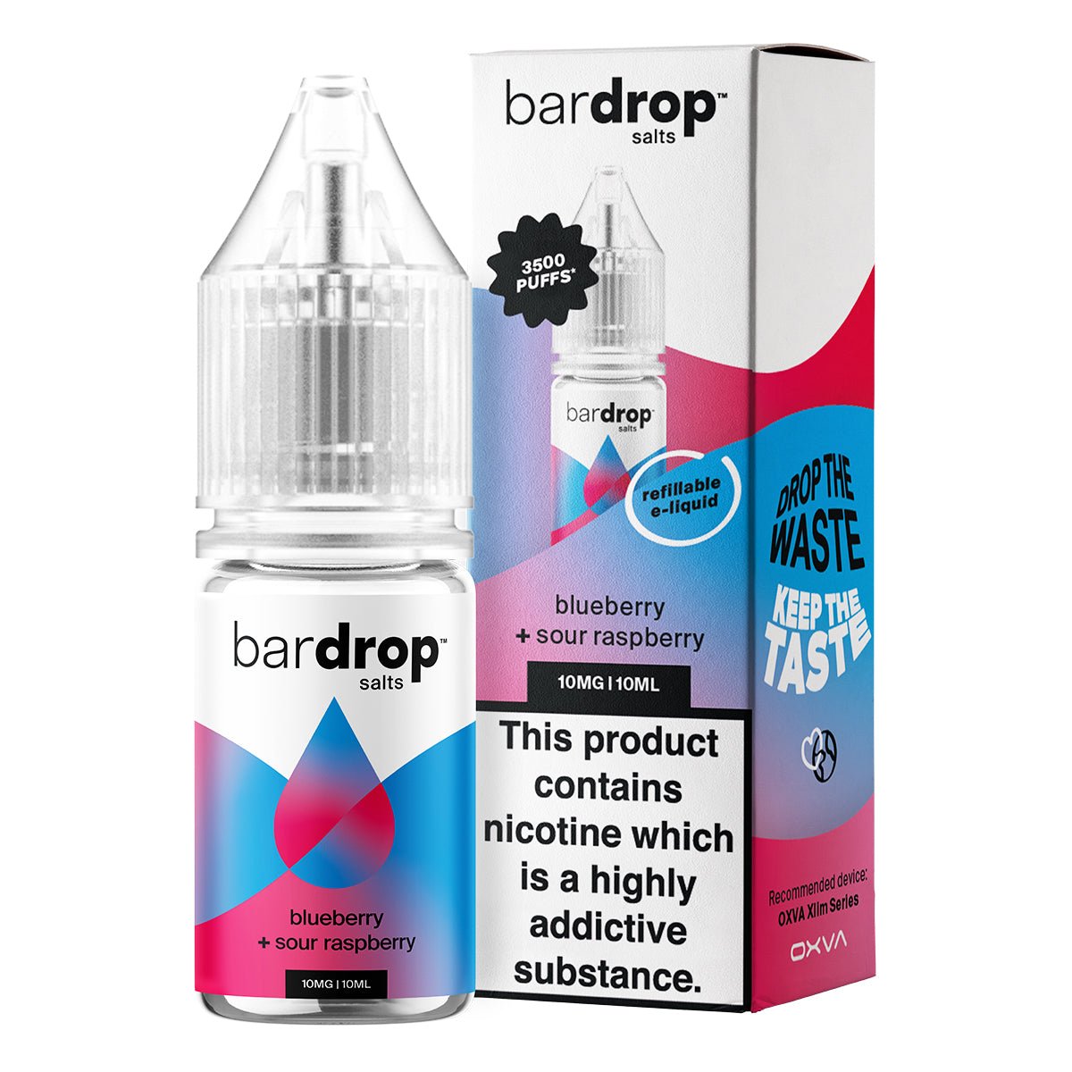 Sour Drops Raspberry Blueberry Sour Raspberry 10ml Nic Salt By Bar Drop Salts – Prime Vapes UK
