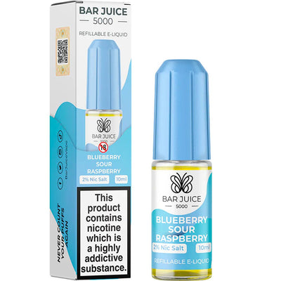 Blueberry Sour Raspberry 10ml Nic Salt E-liquid By Bar Juice 5000