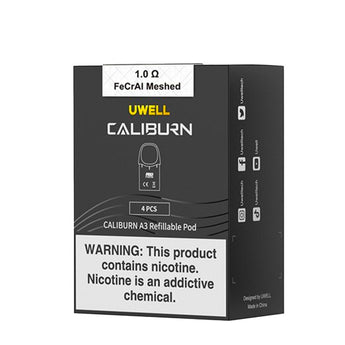 Caliburn A3 Replacement Pods By Uwell - Pack Of 4 - Prime Vapes UK