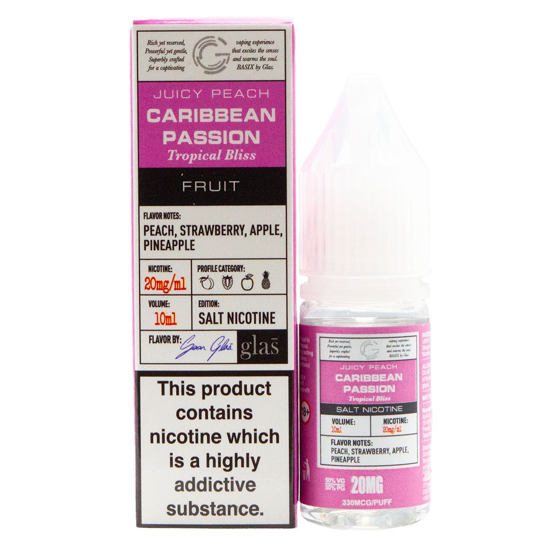 Caribbean Passion 10ml Nic Salt By Glas Basix - Prime Vapes UK