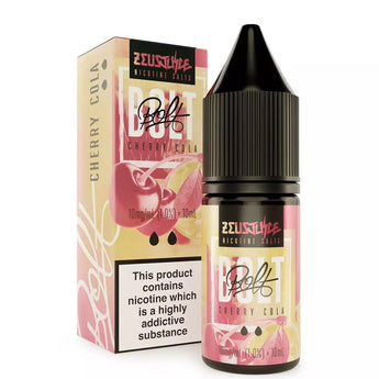 Cherry Cola 10ml Nic Salt E-liquid By Zeus Juice Bolt - Prime Vapes UK