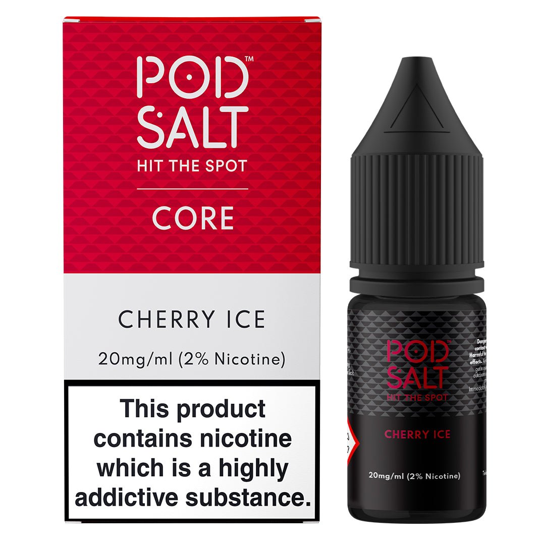 Cherry Ice 10ml Nic Salt By Pod Salt - Prime Vapes UK