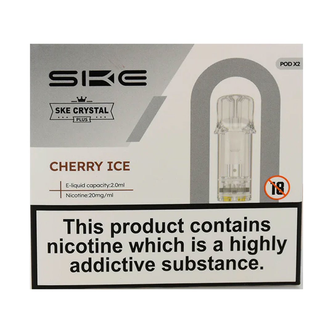 Cherry Ice Crystal Plus Prefilled Pods by SKE Crystal Bar - Prime Vapes UK