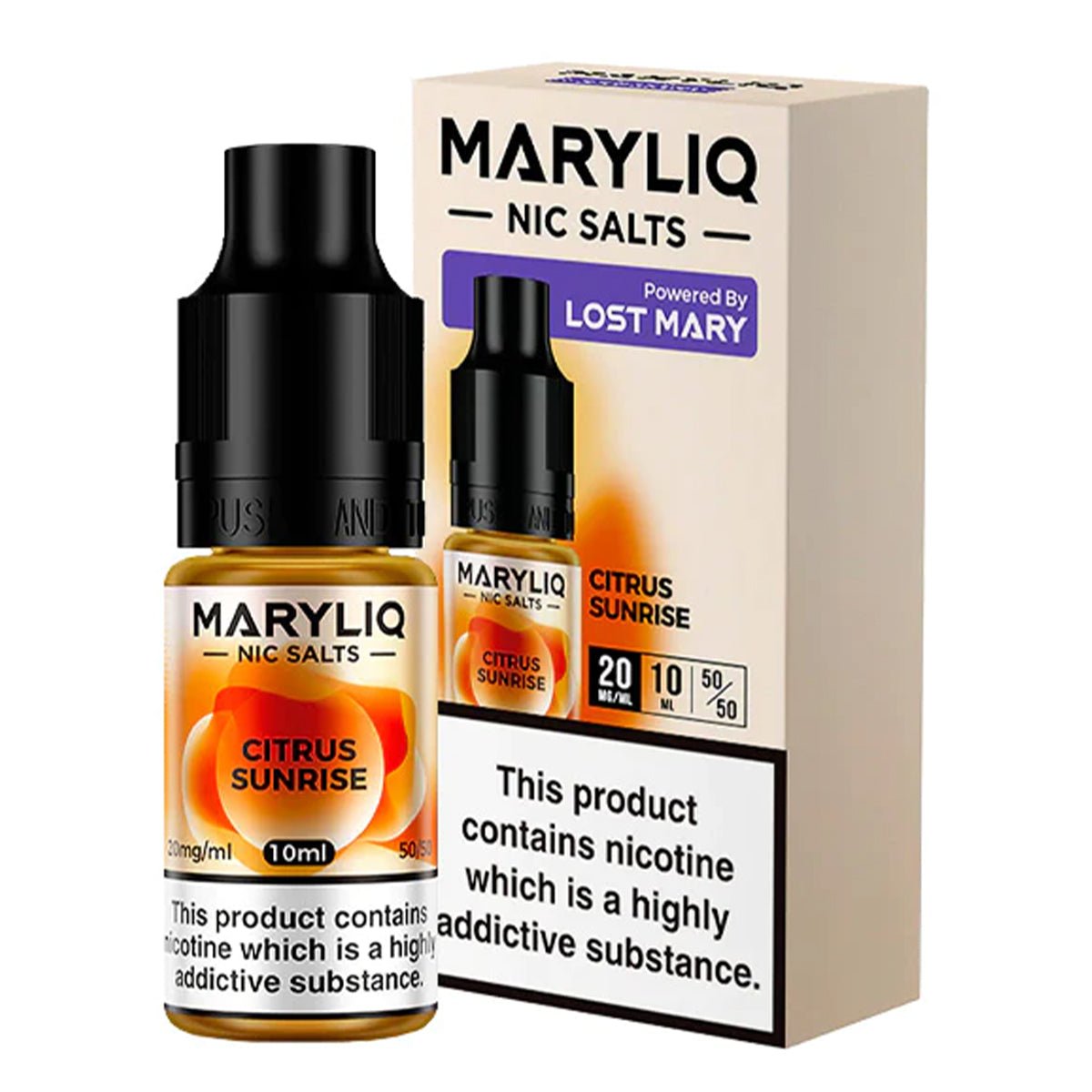 Citrus Sunrise 10ml Nic Salt E-liquid By MaryLiq - Prime Vapes UK