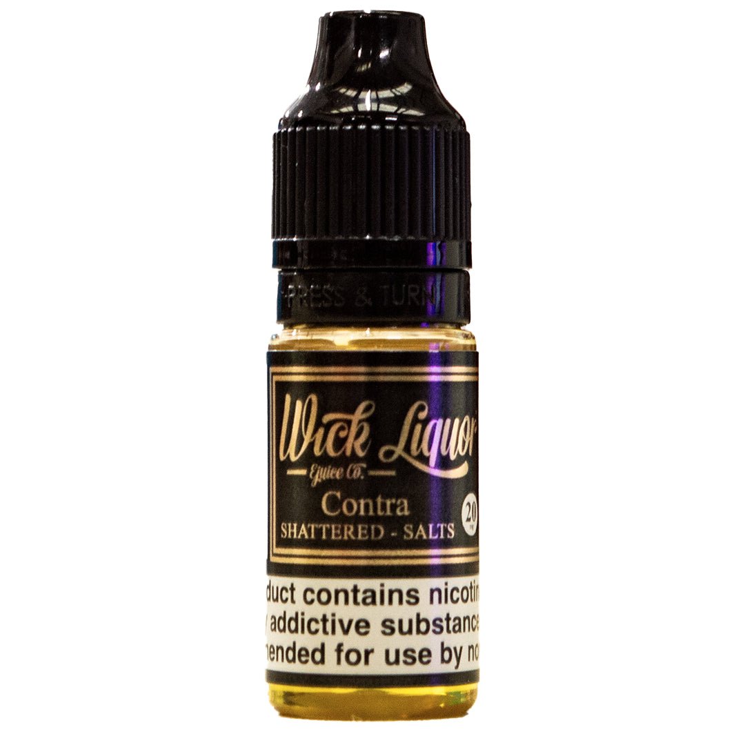 Contra Shattered 10ml Nic Salt E-liquid By Wick Liquor - Prime Vapes UK