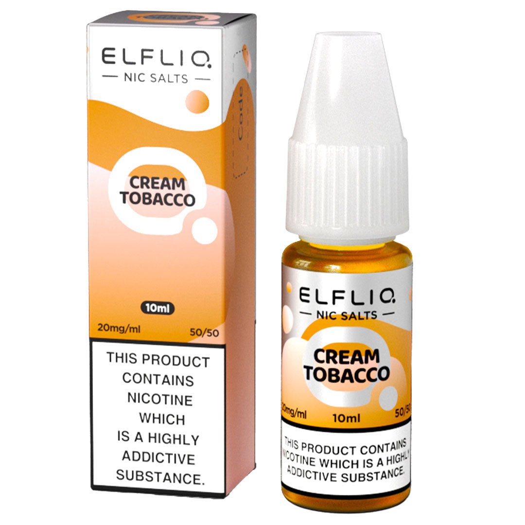 Cream Tobacco 10ml Nic Salt By Elf Bar Elfliq - Prime Vapes UK