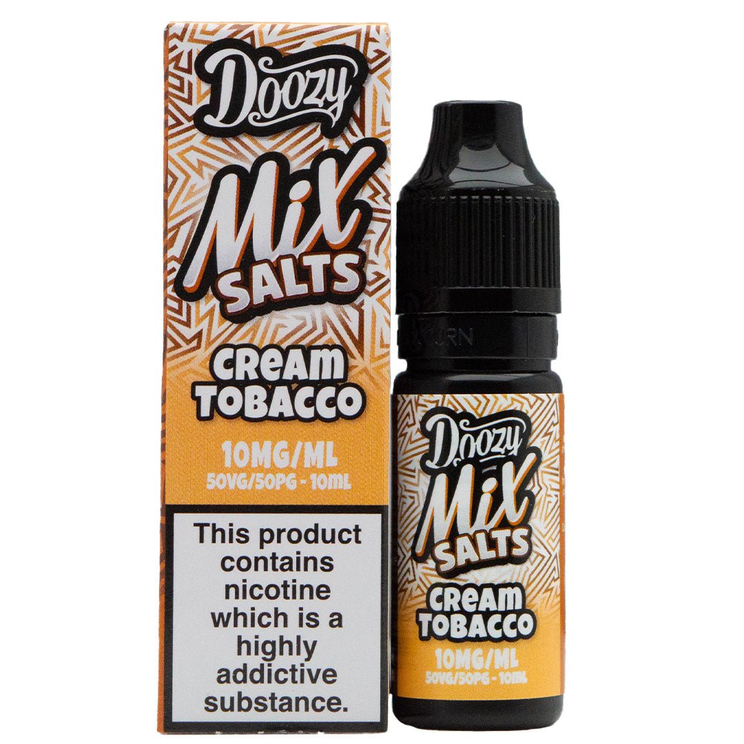 Cream Tobacco Nic Salt 10ml By Doozy Mix Salts - Prime Vapes UK