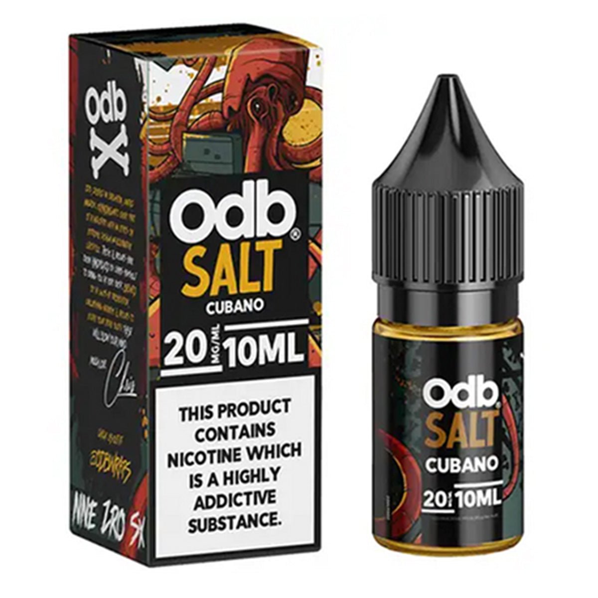 Cubano 10ml Nic Salt E-liquid By ODB Juice - Prime Vapes UK