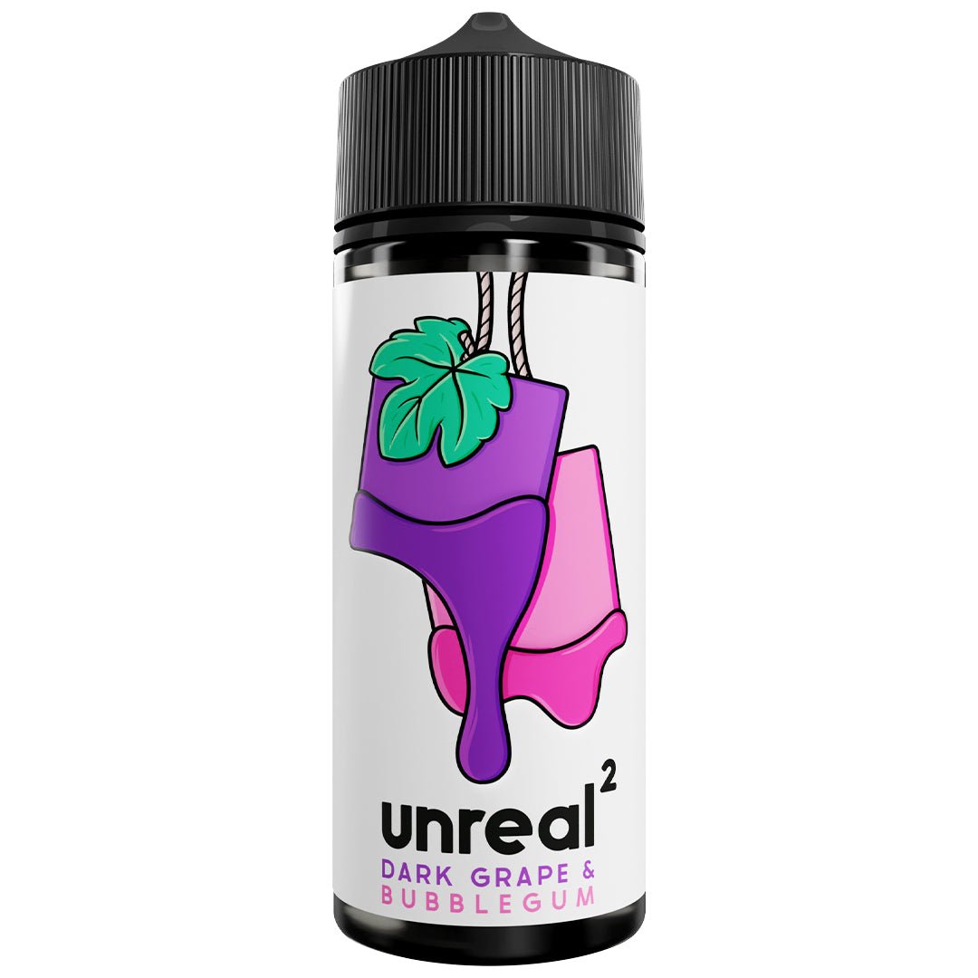 Dark Grape Bubblegum 100ml Shortfill By Unreal 2 - Prime Vapes UK