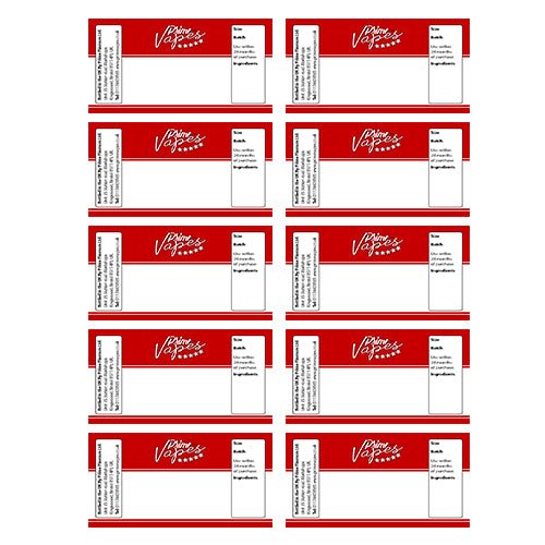 DIY E-liquid Blank Labels - Prime Vapes UK