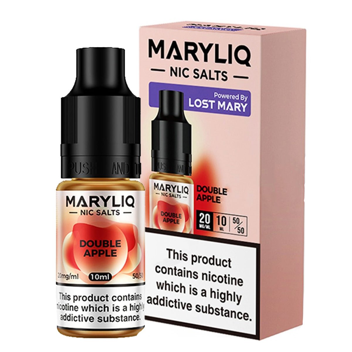 Double Apple 10ml Nic Salt E-liquid By MaryLiq - Prime Vapes UK