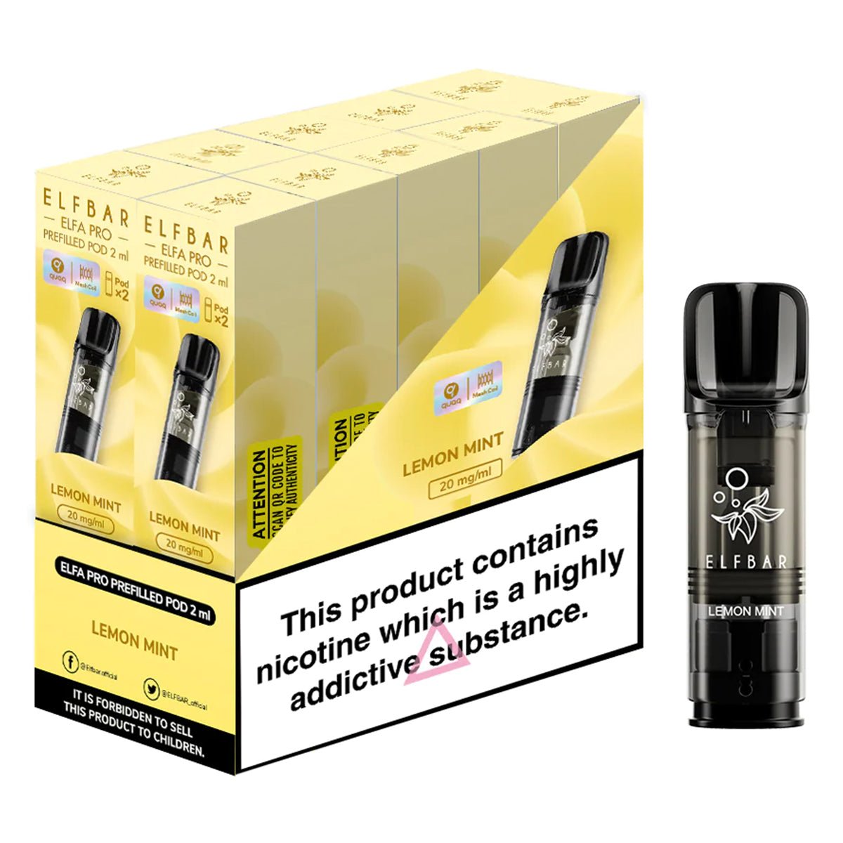 Elfa Pro Pre-Filled Pods Bulk Buy Box of 10 - Prime Vapes UK