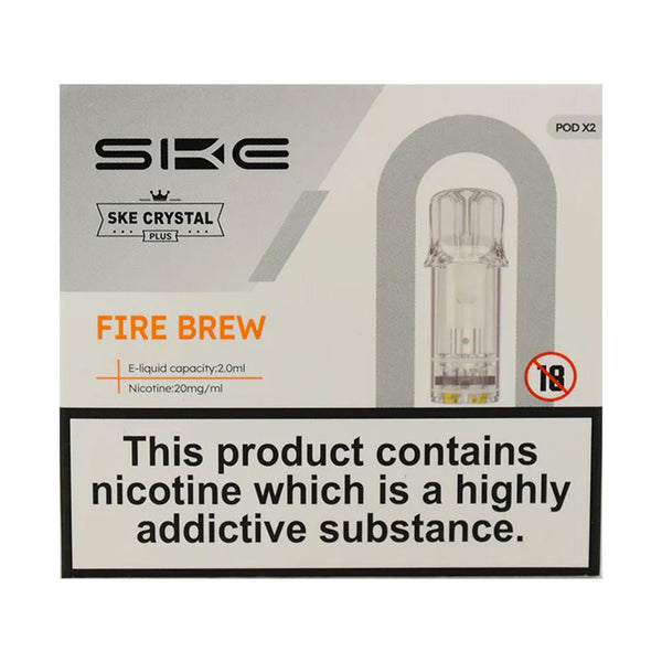 Fire Brew Crystal Plus Prefilled Pods by SKE Crystal Bar – Prime Vapes UK