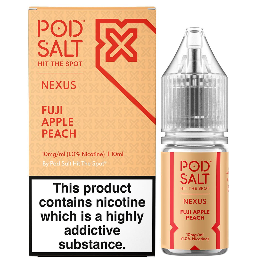 Fuji Apple Peach 10ml Nic Salt By Pod Salt Nexus - Prime Vapes UK
