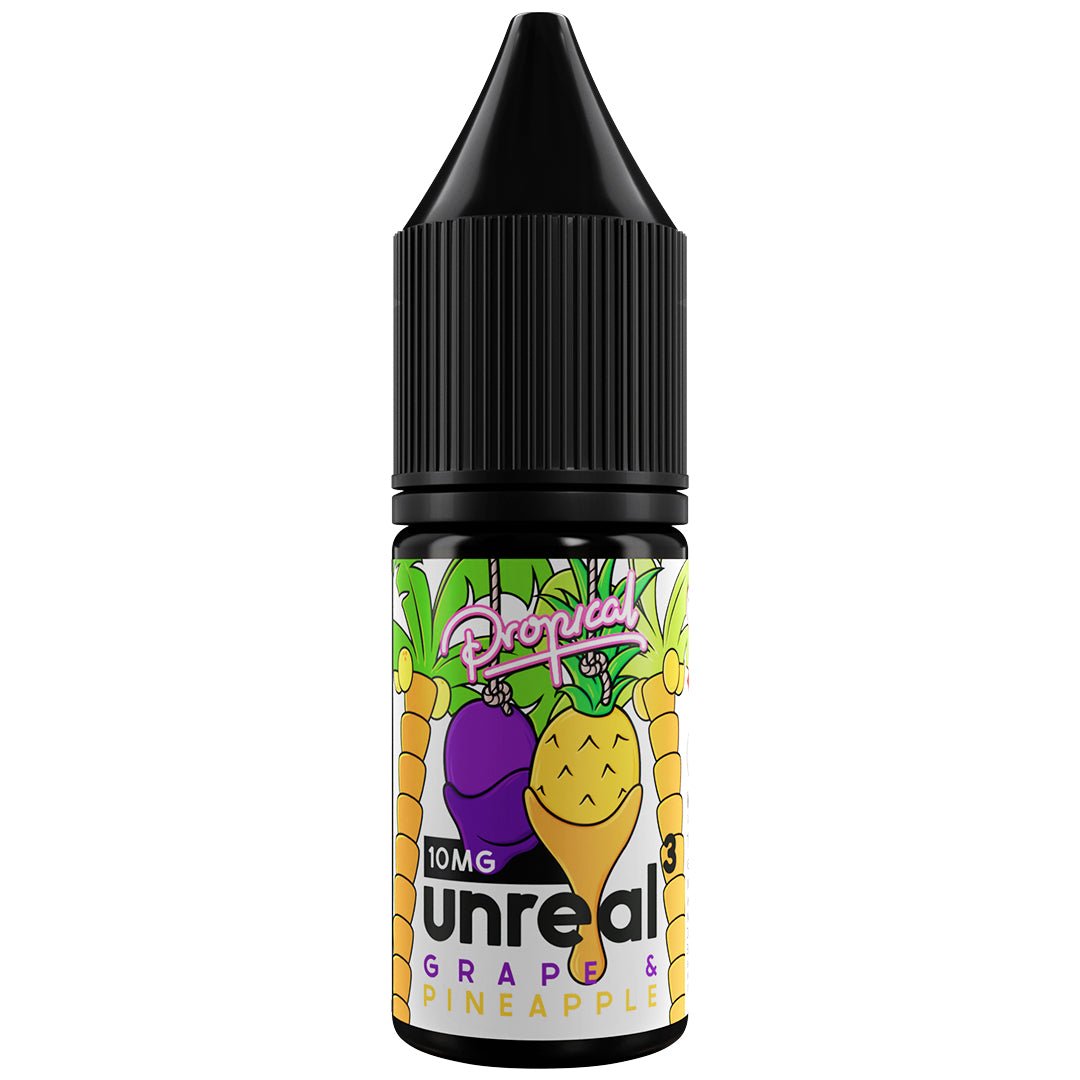 Grape & Pineapple 10ml Nic Salt E-liquid By Unreal 3 - Prime Vapes UK