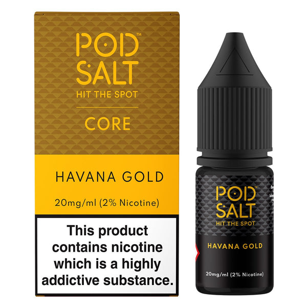 Havana Gold 10ml Nic Salt By Pod Salt Prime Vapes UK Havana Gold 10ml Nic Salt By Pod Salt Prime Vapes UK