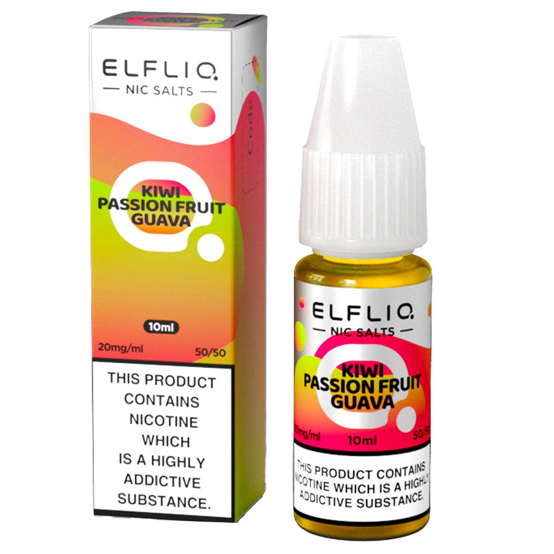 Kiwi Passionfruit Guava 10ml Nic Salt By Elf Bar Elfliq Prime Vapes UK Kiwi Passionfruit Guava 10ml Nic Salt By Elf Bar Elfliq Prime Vapes UK