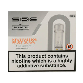 Kiwi Passionfruit Guava Crystal Plus Prefilled Pods by SKE Crystal Bar - Prime Vapes UK