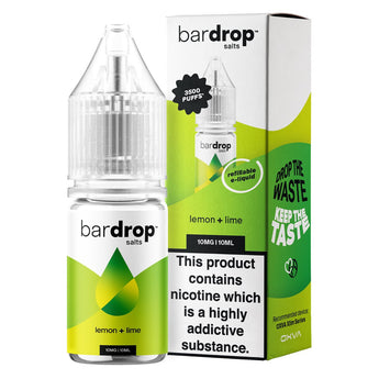 Lemon Lime 10ml Nic Salt By Bar Drop Salts - Prime Vapes UK