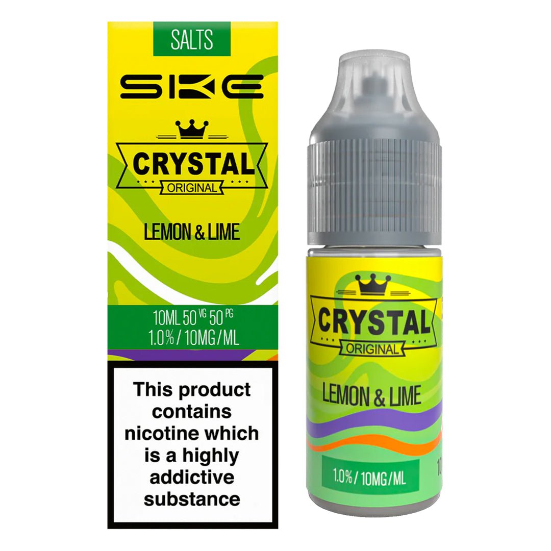 Lemon & Lime 10ml Nic Salt E-liquid By SKE Crystal Bar Salts - Prime Vapes UK