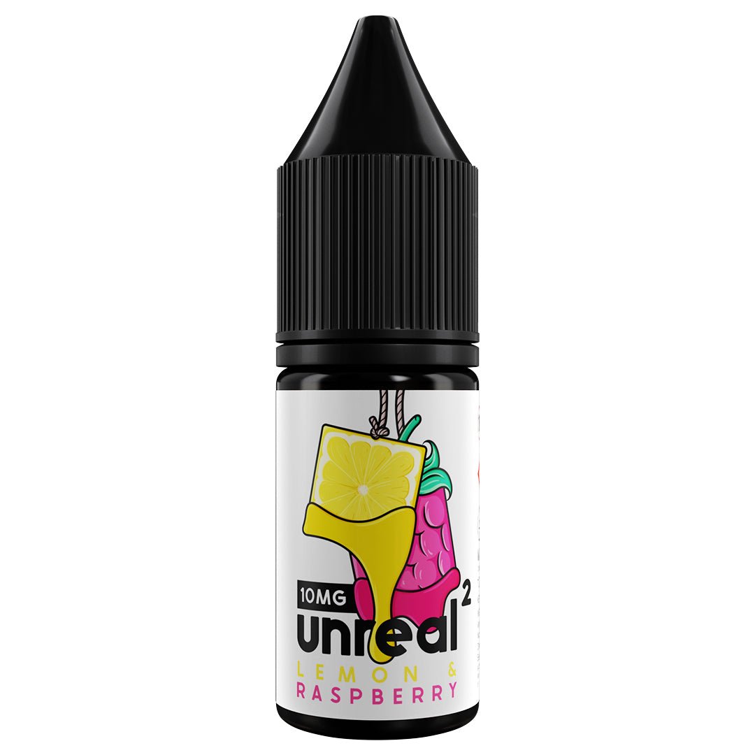 Lemon & Raspberry 10ml Nic Salt E-liquid By Unreal 2 - Prime Vapes UK