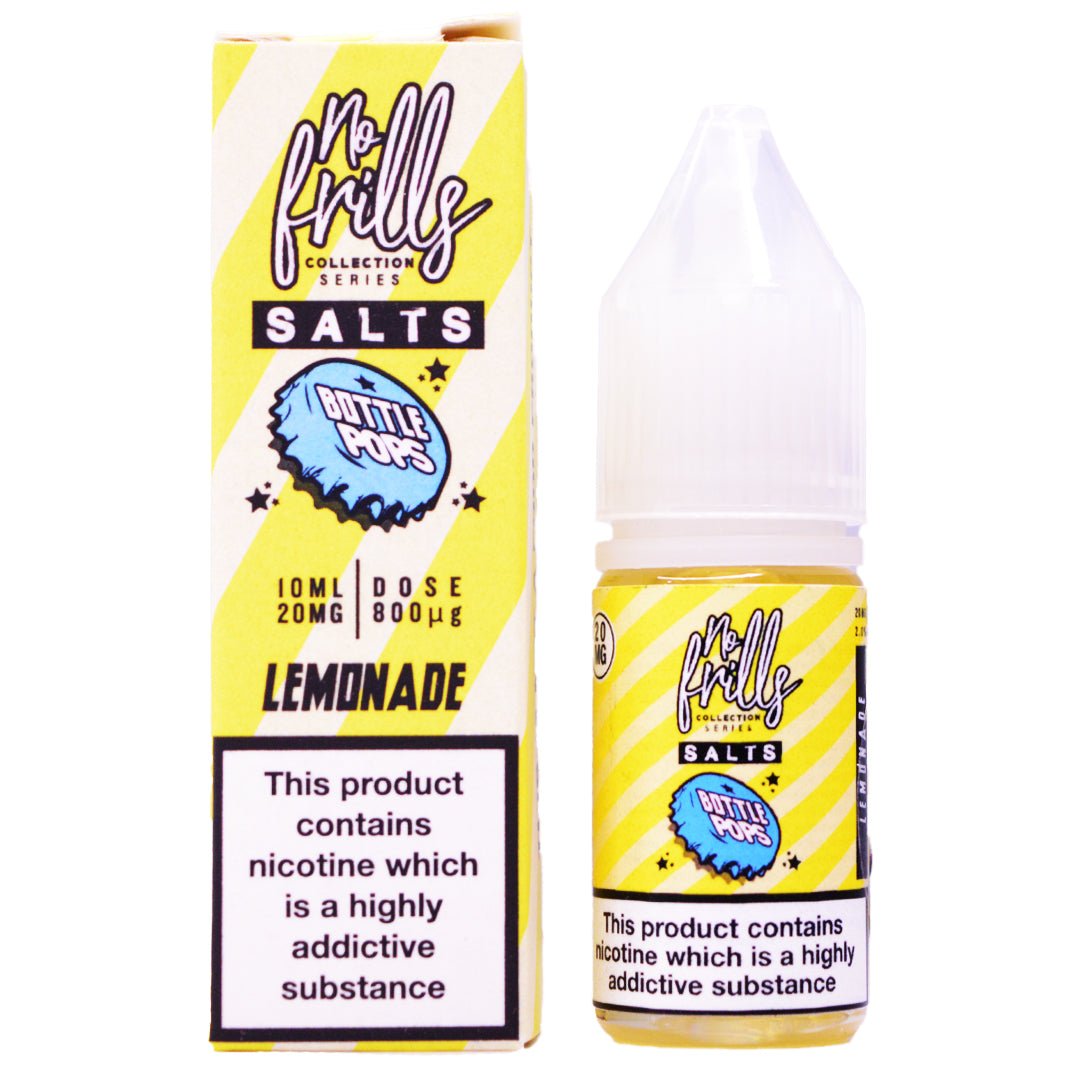 Lemonade 10ml Nic Salt By No Frills Bottle Pops - Prime Vapes UK