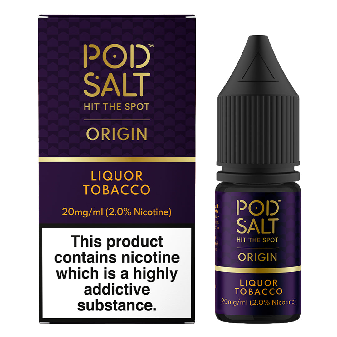 Liquor Tobacco 10ml Nic Salt By Pod Salt
