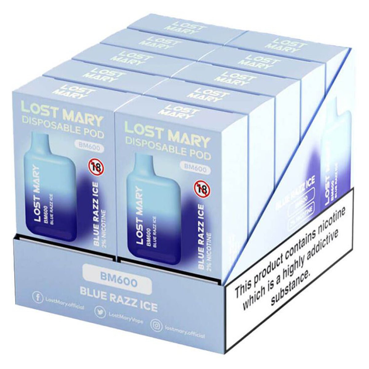 Lost Mary Disposable Vape Bulk Buy Box of 10 - Prime Vapes UK