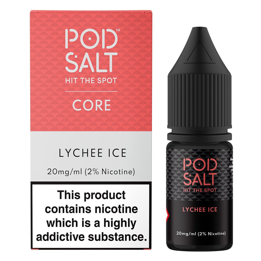 Lychee Ice 10ml Nic Salt By Pod Salt - Prime Vapes UK
