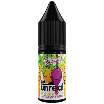 Mango & Passionfruit 10ml Nic Salt E-liquid By Unreal 3 - Prime Vapes UK