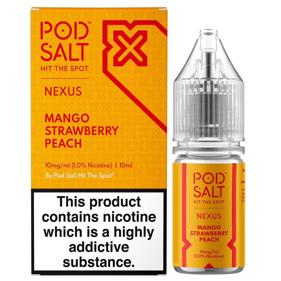 Mango Strawberry Peach 10ml Nic Salt By Pod Salt Nexus - Prime Vapes UK